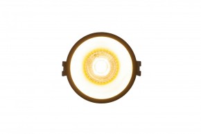 DK3026-BG Встраиваемый светильник, IP 20, 10 Вт, GU5.3, LED, черный/золотой, пластик в Губкинском - gubkinskiy.ok-mebel.com | фото 2