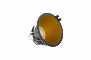 DK3026-BG Встраиваемый светильник, IP 20, 10 Вт, GU5.3, LED, черный/золотой, пластик в Губкинском - gubkinskiy.ok-mebel.com | фото 4