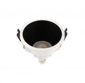 DK3026-WB Встраиваемый светильник, IP 20, 10 Вт, GU5.3, LED, белый/черный, пластик в Губкинском - gubkinskiy.ok-mebel.com | фото 2