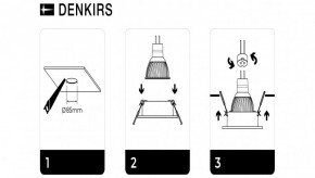 DK3026-WH Встраиваемый светильник, IP 20, 10 Вт, GU5.3, LED, белый, пластик в Губкинском - gubkinskiy.ok-mebel.com | фото 7