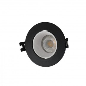 DK3061-BK+WH Встраиваемый светильник, IP 20, 10 Вт, GU5.3, LED, черный/белый, пластик в Губкинском - gubkinskiy.ok-mebel.com | фото