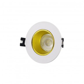 DK3061-WH+YE Встраиваемый светильник, IP 20, 10 Вт, GU5.3, LED, белый/желтый, пластик в Губкинском - gubkinskiy.ok-mebel.com | фото