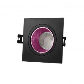 DK3071-BK+PI Встраиваемый светильник, IP 20, 10 Вт, GU5.3, LED, черный/розовый, пластик в Губкинском - gubkinskiy.ok-mebel.com | фото