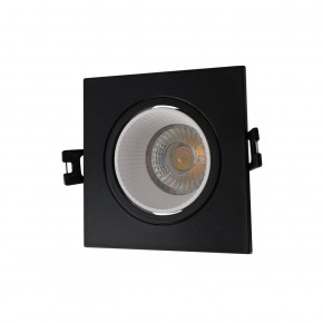 DK3071-BK+WH Встраиваемый светильник, IP 20, 10 Вт, GU5.3, LED, черный/белый, пластик в Губкинском - gubkinskiy.ok-mebel.com | фото 1