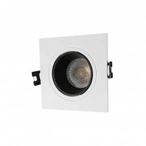 DK3071-WH+BK Встраиваемый светильник, IP 20, 10 Вт, GU5.3, LED, белый/черный, пластик в Губкинском - gubkinskiy.ok-mebel.com | фото