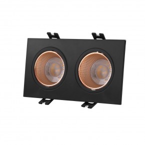 DK3072-BBR Встраиваемый светильник, IP 20, 10 Вт, GU5.3, LED, черный/бронзовый, пластик в Губкинском - gubkinskiy.ok-mebel.com | фото