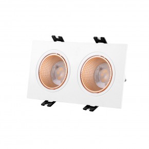 DK3072-WBR Встраиваемый светильник, IP 20, 10 Вт, GU5.3, LED, белый/бронзовый, пластик в Губкинском - gubkinskiy.ok-mebel.com | фото