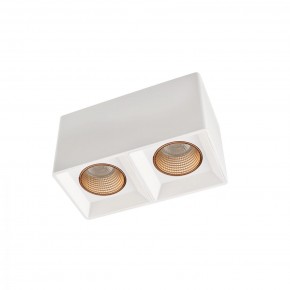 DK3085-WH+BR Светильник накладной IP 20, 10 Вт, GU5.3, LED, белый/бронзовый, пластик в Губкинском - gubkinskiy.ok-mebel.com | фото