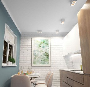 DK3085-WH+BR Светильник накладной IP 20, 10 Вт, GU5.3, LED, белый/бронзовый, пластик в Губкинском - gubkinskiy.ok-mebel.com | фото 2