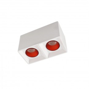 DK3085-WH+RD Светильник накладной IP 20, 10 Вт, GU5.3, LED, белый/красный, пластик в Губкинском - gubkinskiy.ok-mebel.com | фото