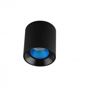 DK3090-BK+CY Светильник накладной IP 20, 10 Вт, GU5.3, LED, черный/голубой, пластик в Губкинском - gubkinskiy.ok-mebel.com | фото