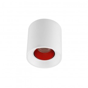 DK3090-WH+RD Светильник накладной IP 20, 10 Вт, GU5.3, LED, белый/красный, пластик в Губкинском - gubkinskiy.ok-mebel.com | фото 1