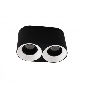 DK3096-BW+BK Светильник накладной IP 20, 10 Вт, GU5.3, LED, черно-белый/черный, пластик в Губкинском - gubkinskiy.ok-mebel.com | фото