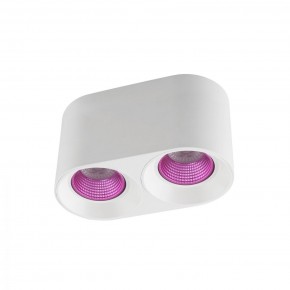 DK3096-WH+PI Светильник накладной IP 20, 10 Вт, GU5.3, LED, белый/розовый, пластик в Губкинском - gubkinskiy.ok-mebel.com | фото