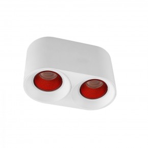DK3096-WH+RD Светильник накладной IP 20, 10 Вт, GU5.3, LED, белый/красный, пластик в Губкинском - gubkinskiy.ok-mebel.com | фото