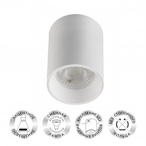 DK3110-WH Светильник накладной IP 20, 10 Вт, GU5.3, LED, белый, пластик в Губкинском - gubkinskiy.ok-mebel.com | фото