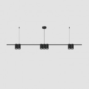 DK4063-BK Подвесной светильник ORBIT, IP20, 7xGU10 LED до 15 Вт, черный матовый, алюминий в Губкинском - gubkinskiy.ok-mebel.com | фото 2