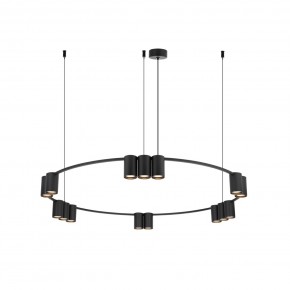 DK4067-BK Подвесной светильник ORBIT, IP20, 15xGU10 LED до 15 Вт, черный матовый, алюминий в Губкинском - gubkinskiy.ok-mebel.com | фото 3