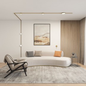 DK5072-SB Бра SHINE WALL со светодиодом, D104*H68, IP20, 3000К, 3W, RA?90, сатинированная латунь, алюминий в Губкинском - gubkinskiy.ok-mebel.com | фото 5