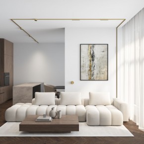 DK5072-SB Бра SHINE WALL со светодиодом, D104*H68, IP20, 3000К, 3W, RA?90, сатинированная латунь, алюминий в Губкинском - gubkinskiy.ok-mebel.com | фото 6