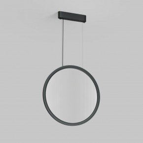 DK6606-BK Подвесной вертикальный светильник Veil со светодиодом H1700 d600 220V 48W 3000-6000K IP20 черный алюминий в Губкинском - gubkinskiy.ok-mebel.com | фото 2