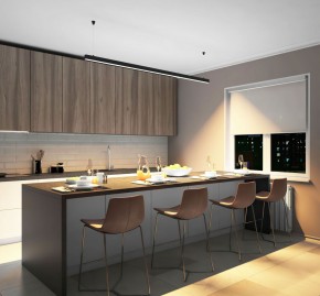 DK9203-BK Линейный светильник 52W 2000mm 3000K, черный в Губкинском - gubkinskiy.ok-mebel.com | фото 5