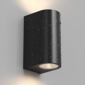 DK9791-BK Настенный уличный светильник NARVIK, IP44, 2хGU10 LED, до 15 Вт, черный, алюминий в Губкинском - gubkinskiy.ok-mebel.com | фото 3