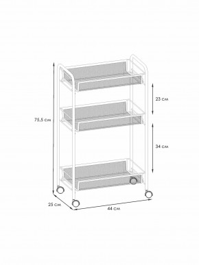 Э 322 С Этажерка "Ладья 2К" Серый в Губкинском - gubkinskiy.ok-mebel.com | фото 2