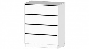 ЭЛЕГАНТ Комод 4 ящика (белый) в Губкинском - gubkinskiy.ok-mebel.com | фото