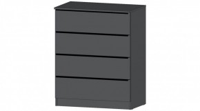 ЭЛЕГАНТ Комод 4 ящика (графит) в Губкинском - gubkinskiy.ok-mebel.com | фото