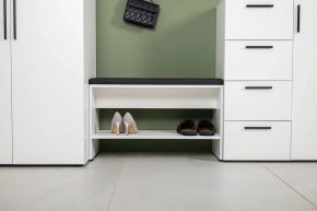 ЭЙР прихожая (модульная) Белый Шагрень в Губкинском - gubkinskiy.ok-mebel.com | фото 23