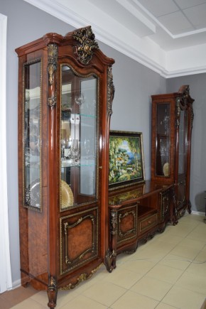 Гостиная Джоконда 1+ТВ+1 (корень дуба глянец) в Губкинском - gubkinskiy.ok-mebel.com | фото 4
