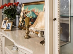 Гостиная Джоконда (крем глянец) 1+ТВ+1 в Губкинском - gubkinskiy.ok-mebel.com | фото 6