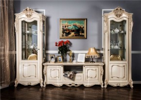 Гостиная Джоконда 1+ТВ+1 (крем глянец) в Губкинском - gubkinskiy.ok-mebel.com | фото 4