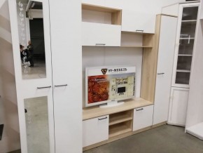 Гостиная МГС 3 Исполнение 1 (Дуб сонома/Белый) в Губкинском - gubkinskiy.ok-mebel.com | фото 6