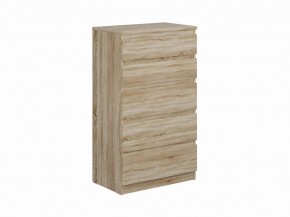 Комод КАСТОР с пятью ящиками, цвет Дуб Сонома в Губкинском - gubkinskiy.ok-mebel.com | фото