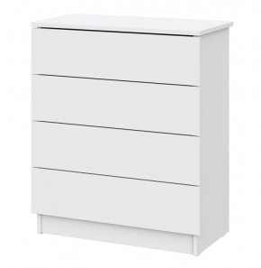 Комод КМ 1 (Серия 2) Белый текстурный в Губкинском - gubkinskiy.ok-mebel.com | фото 3