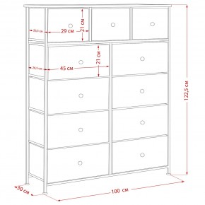 Комод Leset Линкс 11 ящиков (МДФ) в Губкинском - gubkinskiy.ok-mebel.com | фото 12