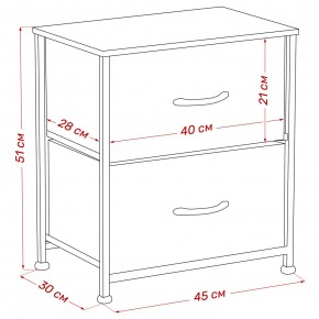 Комод Leset Линкс 2 ящ. (к/з), Каркас Белый, ящики Белые в Губкинском - gubkinskiy.ok-mebel.com | фото 8