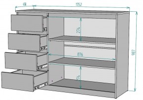 Комод Мальта K116 в Губкинском - gubkinskiy.ok-mebel.com | фото 2