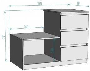 Комод Мальта K207 в Губкинском - gubkinskiy.ok-mebel.com | фото 2