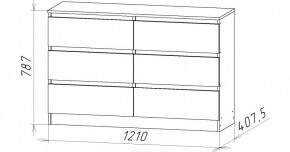 НИЦЦА-7 Комод (НЦ.07) в Губкинском - gubkinskiy.ok-mebel.com | фото 3