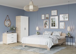 Комод VICTOR (Сонома/Белый) в Губкинском - gubkinskiy.ok-mebel.com | фото 3