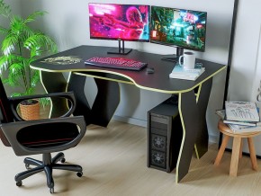 Компьютерный стол КЛ №9.0 (Черный/Желтый) в Губкинском - gubkinskiy.ok-mebel.com | фото 2