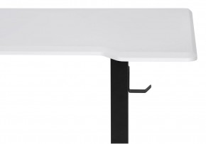 Компьютерный стол Маркос с механизмом подъема 140х80х75 белая шагрень / черный в Губкинском - gubkinskiy.ok-mebel.com | фото 6