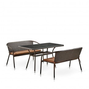 Комплект мебели из иск. ротанга T286A/S139A-W53 Brown в Губкинском - gubkinskiy.ok-mebel.com | фото 2