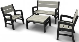 Комплект мебели Montero Set (графит-коричневато-серый) в Губкинском - gubkinskiy.ok-mebel.com | фото 1