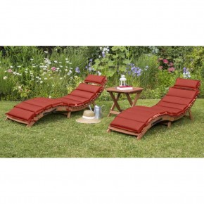 Комплект шезлонги и столик AFM-803A-T133 Beige-Terracotta (2+1) в Губкинском - gubkinskiy.ok-mebel.com | фото