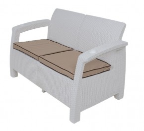 Комплект уличной мебели Yalta Premium Terrace Set (Ялта) белый (+подушки под спину) в Губкинском - gubkinskiy.ok-mebel.com | фото 2