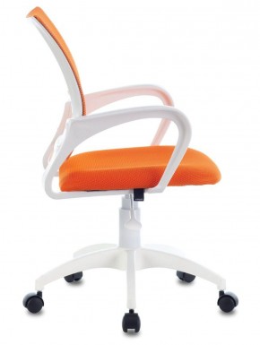 Кресло BRABIX "Fly MG-396W", пластик белый, сетка, оранжевое, 532401, MG-396W_532401 в Губкинском - gubkinskiy.ok-mebel.com | фото 3